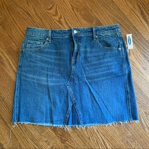 Old Navy | Women’s Cutoff Denim Skirt Size 14 NWT